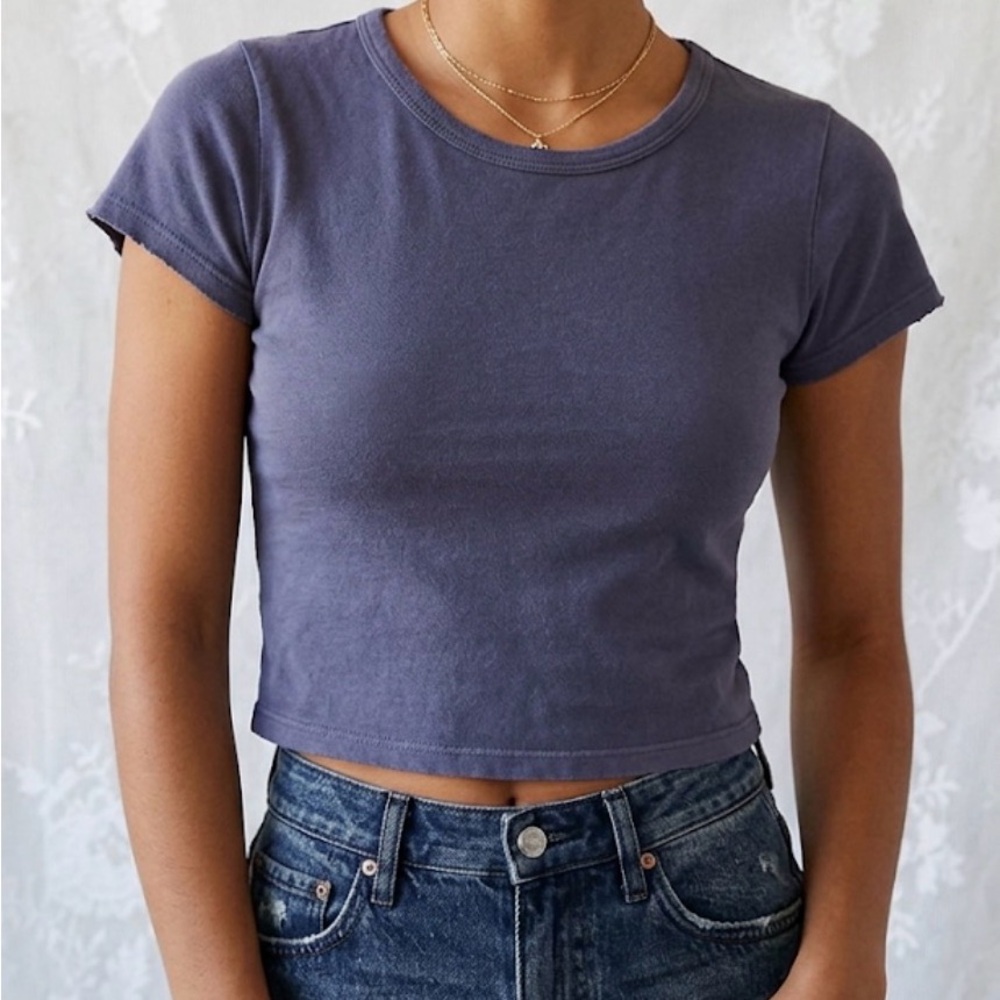 Cropped Crewneck Tee